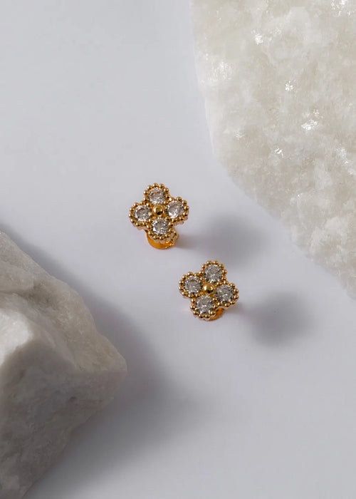 Arete clover motif cristal