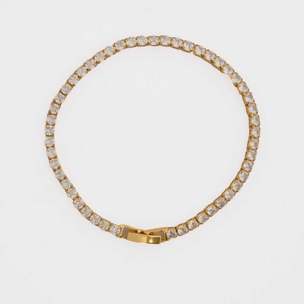 Pulsera Circonias Cristal 20 Cms