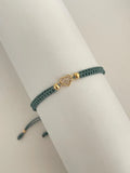 Pulsera corazón circonia (4mm)
