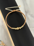 Pulsera balín diamantado #6, balín #4 y #5 liso