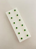 Topos piedra verde broche de seguridad exclusive