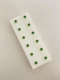 Topos piedra verde broche de seguridad exclusive