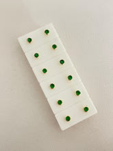 Topos piedra verde broche de seguridad exclusive