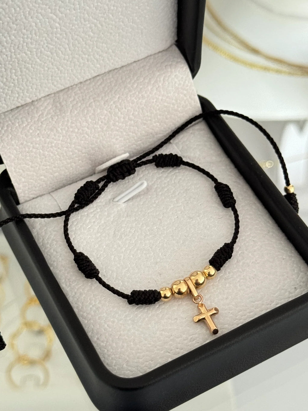 Pulsera 6 nudos cruz L