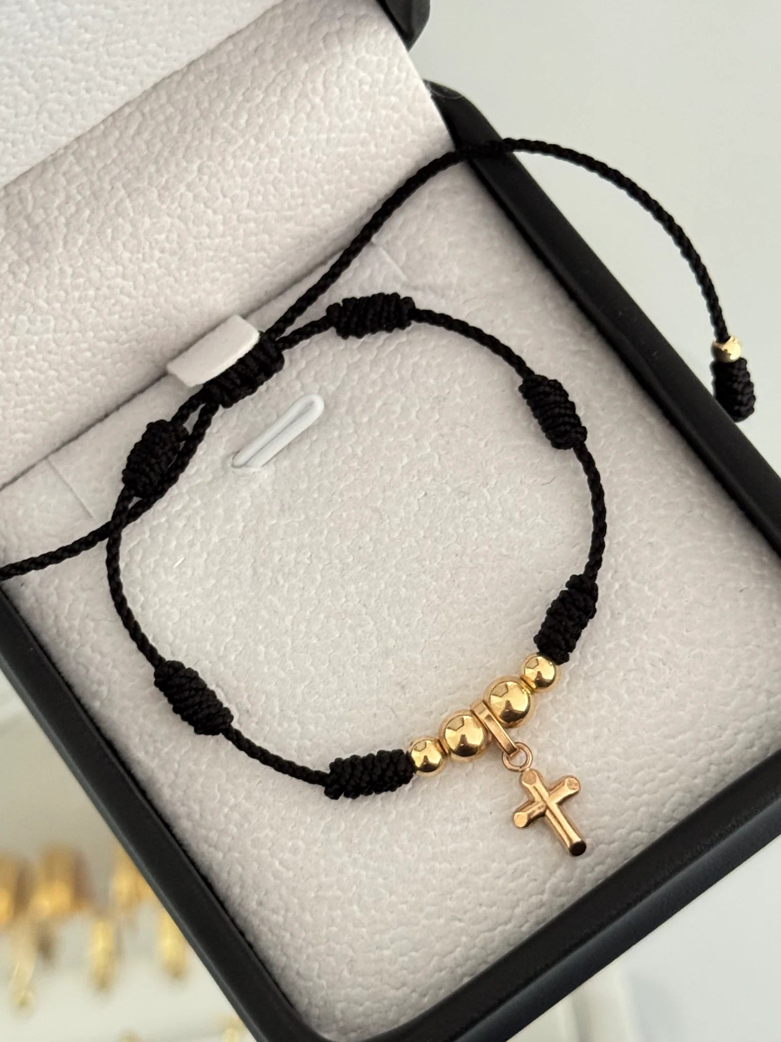 Pulsera 6 nudos cruz L