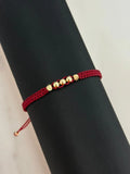Pulsera vinotinto diamantada