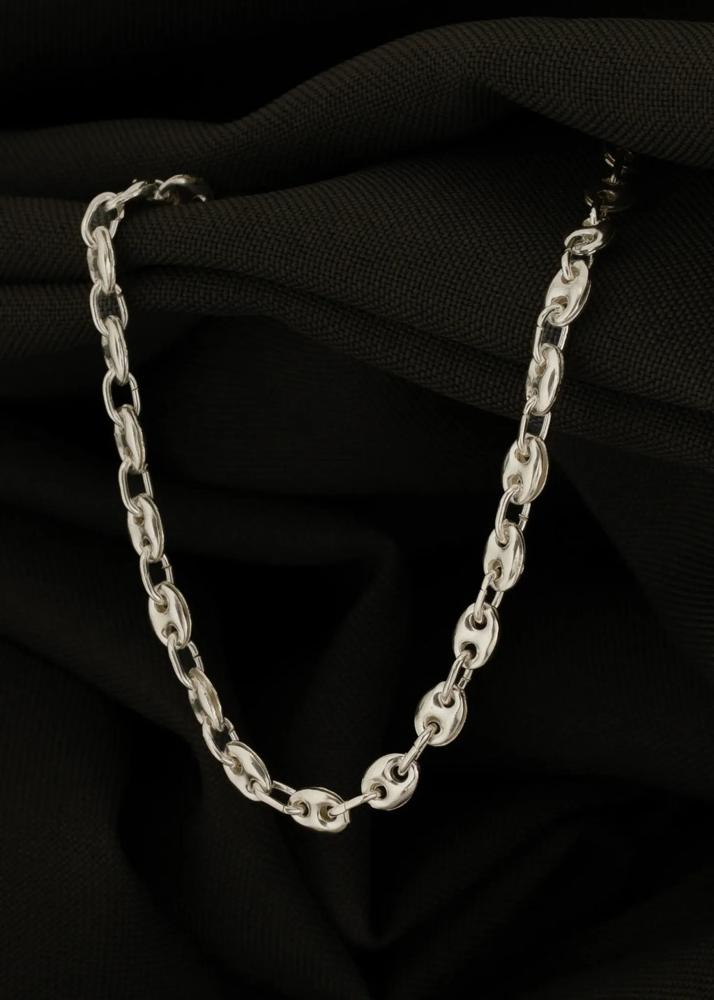 Cadena Gcc 4mm 65cms, plata ley 925