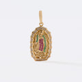Dije medalla de guadalupe de colores