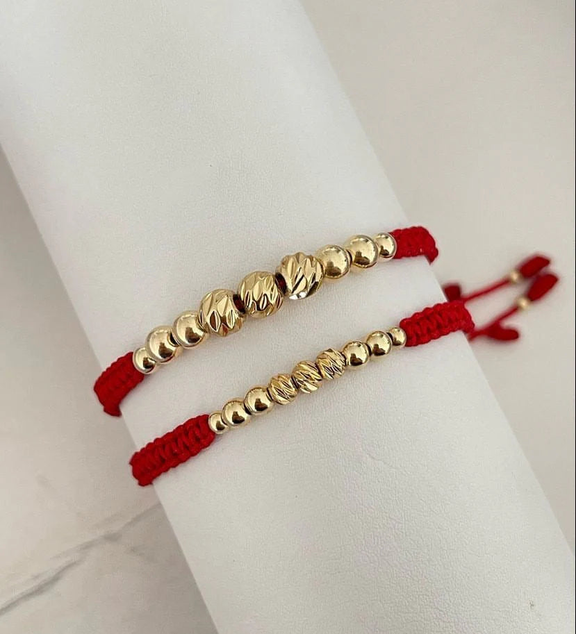 uego pulseras balin liso y diamantado #3, #4,#5. X2