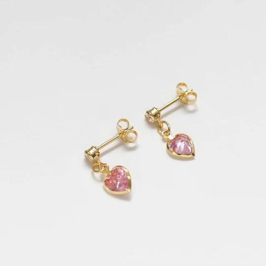 Topos corazón circonias 1.7cms